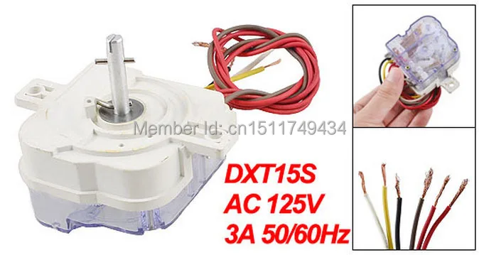 DXT15S AC 250 В 3A 6 Проводов Одношахтная Стиральная Машина Таймер Белый|washer timers|washing machine