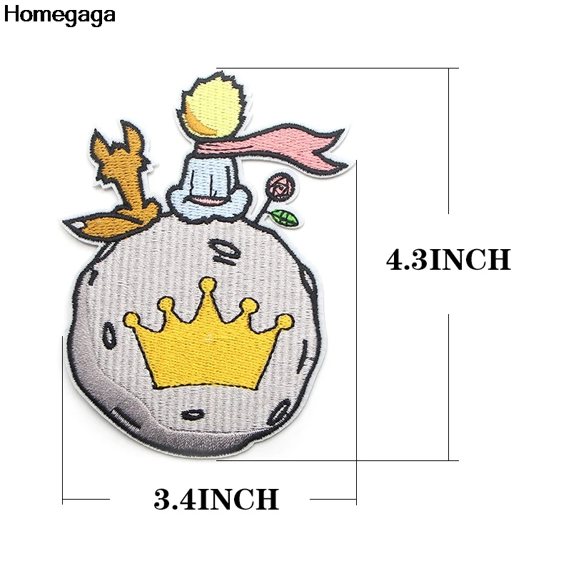 Homegaga Маленький принц вышитые патчи утюгом на шитье для шляпы сумки аксессуары