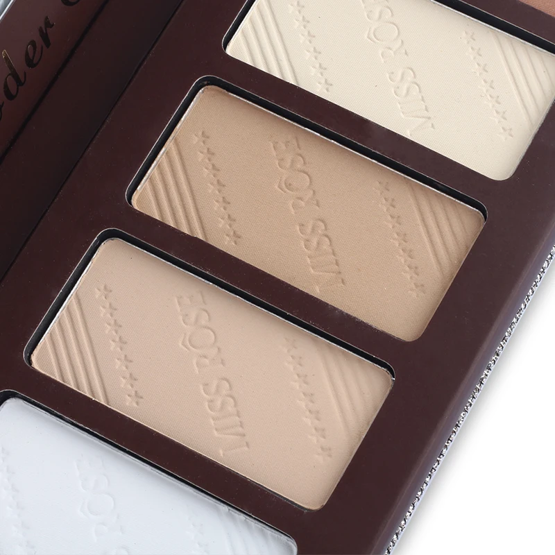 MISS ROSE основа для макияжа лица прессованная пудра 5 цветов хайлайтер и бронзер