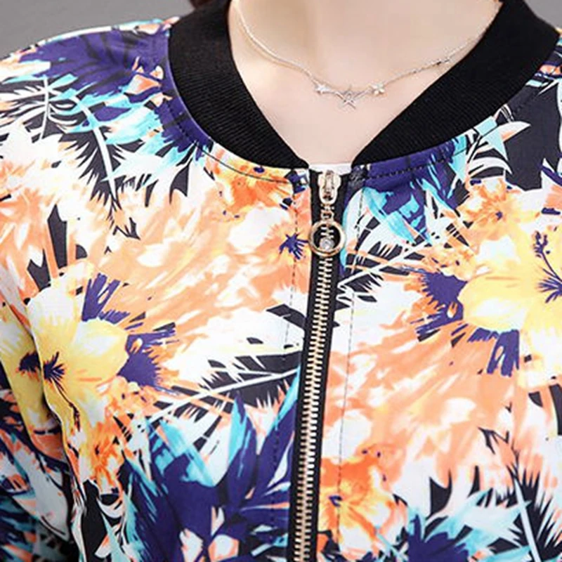 Женский 2018 Демисезонный Новая куртка Для женщин модные элегантные печати