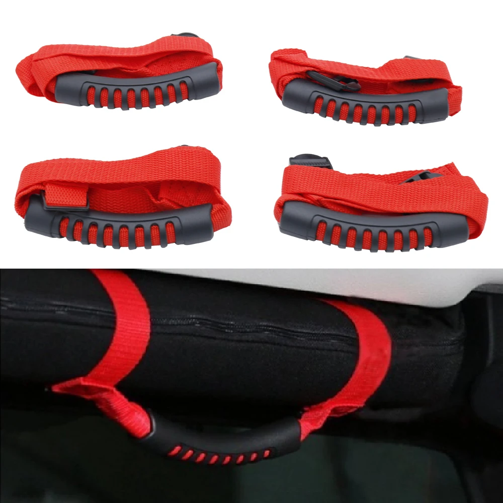 4 шт. рулонные ручки для Jeep Wrangler YJ TJ JK Sports Sahara автомобильные аксессуары