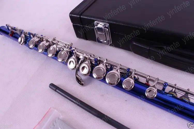 

flute professional New flute 16 hole closed Hole Blue E key #3