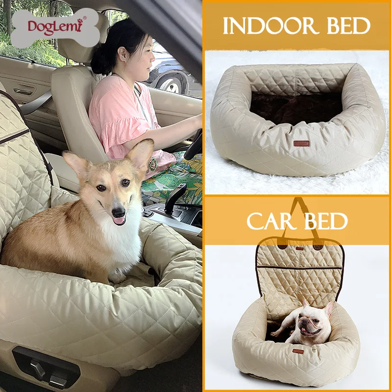 DogLemi Funtional Pet Booster кровать роскошный чехол на сиденье автомобиля для питомца и