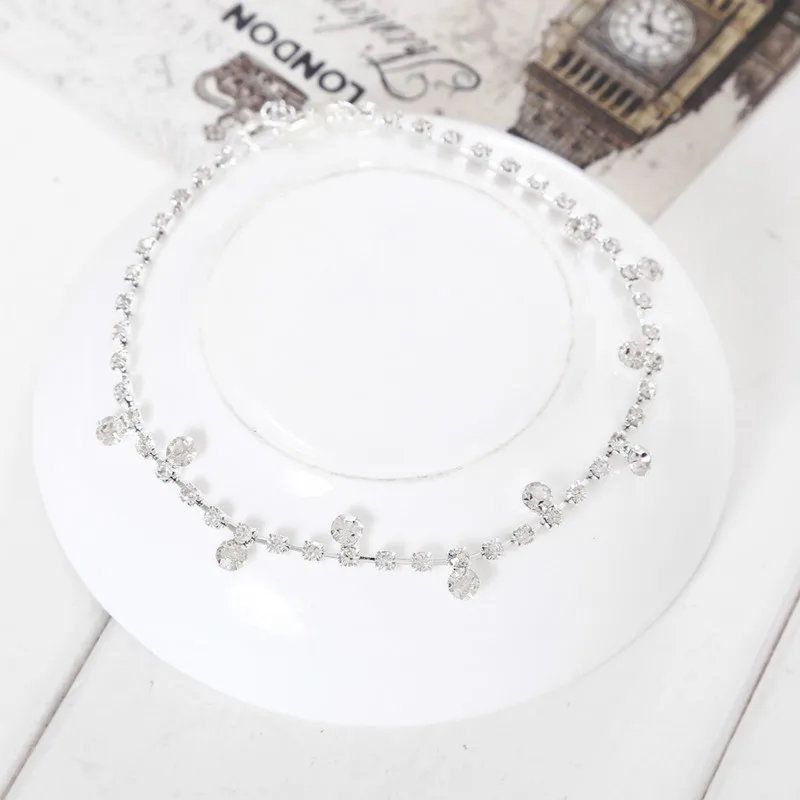 Модный женский дизайнерский ножной браслет с кристаллами ювелирные изделия