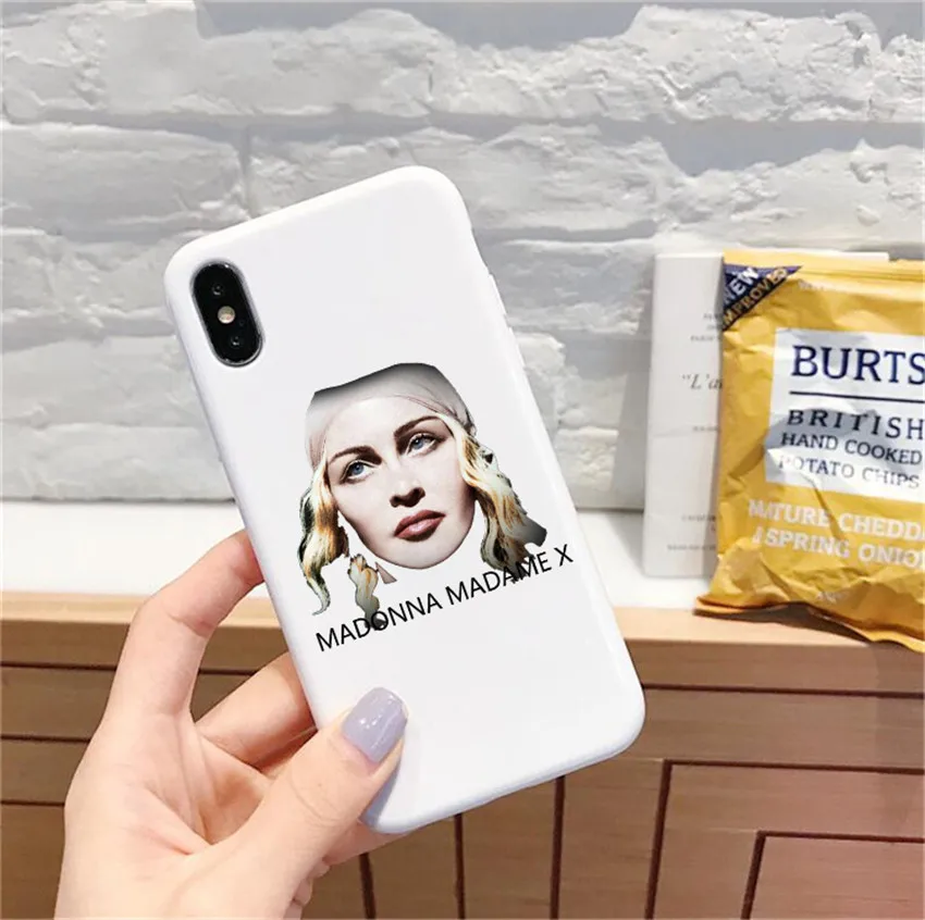Чехол для телефона madonna мадам x iPhone X 7 Plus XS 10 силиконовый чехол 6S 8 6 Max чехлы |