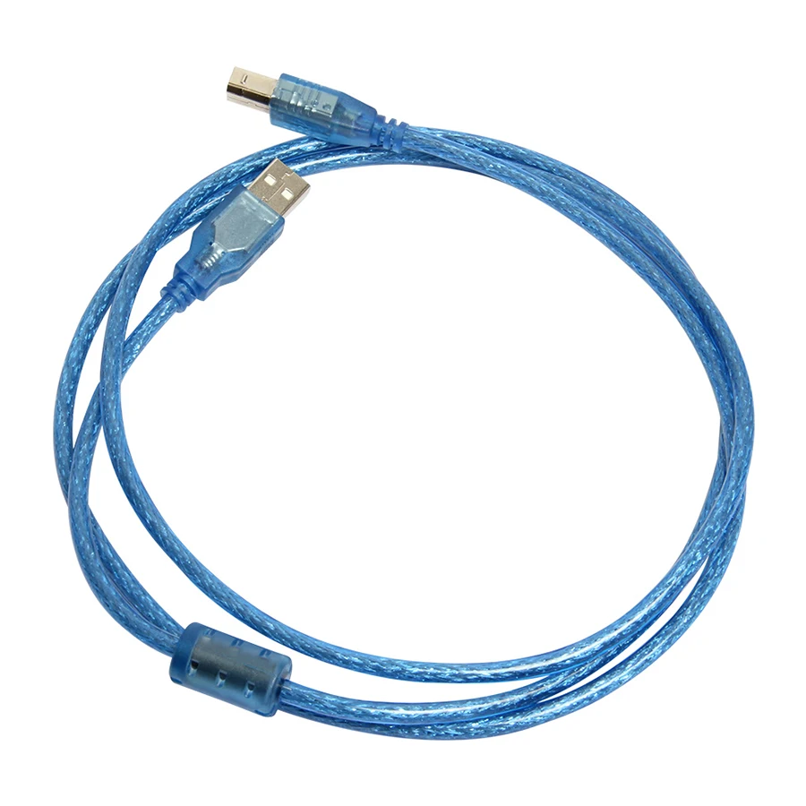 Кабель Geeetech USB V2.0 1 5 м Type A папа B для 3D принтера синий|for 3d printer|male malemale to male |