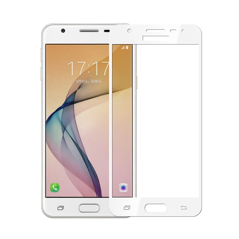 White J5Prime 3D изогнутое покрытие для samsung Galaxy J5 Prime On5 G570 G570F защита экрана закаленное стекло полное покрытие пленка чехол - Цвет: White