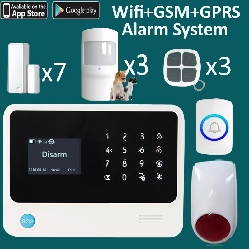 Беспроводной датчик зазора звука движения GSM WIFI система безопасности номер