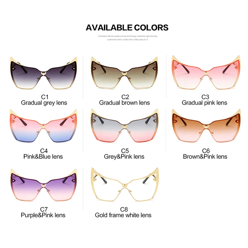 Солнцезащитные очки TOEXPLORE в металлической оправе кошачий глаз для мужчин и