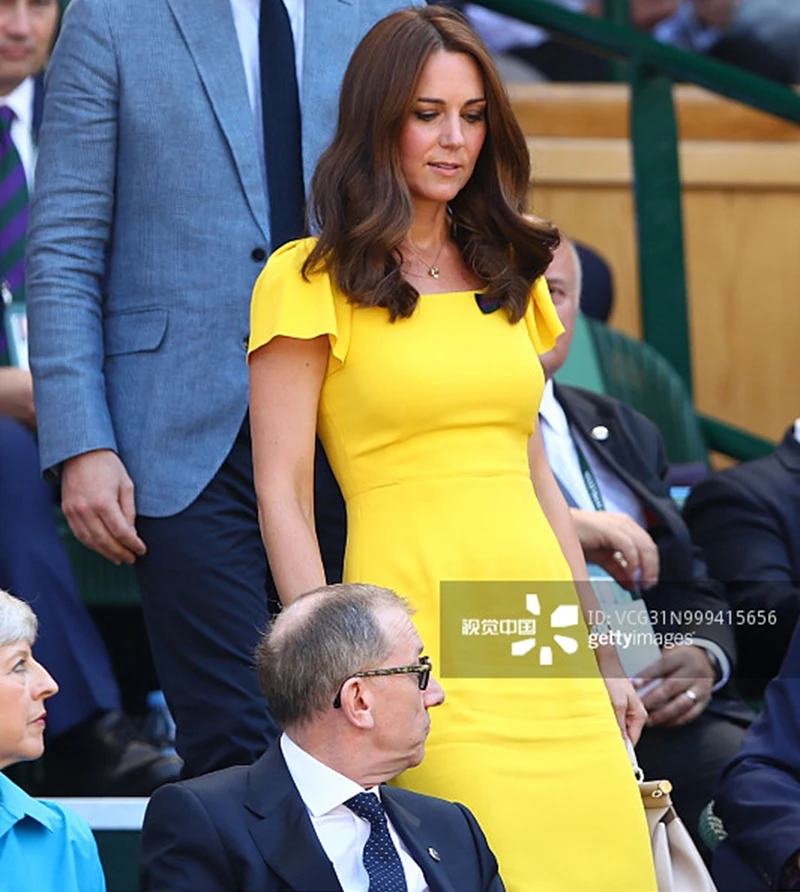 Платье принцессы среднего размера Kate желтое однотонное элегантное женское