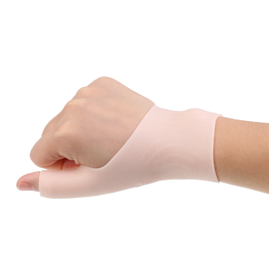 

2 Pairs Silicone Gel Wrist Compression Support Braces for Tenosynovitis Pain Ease