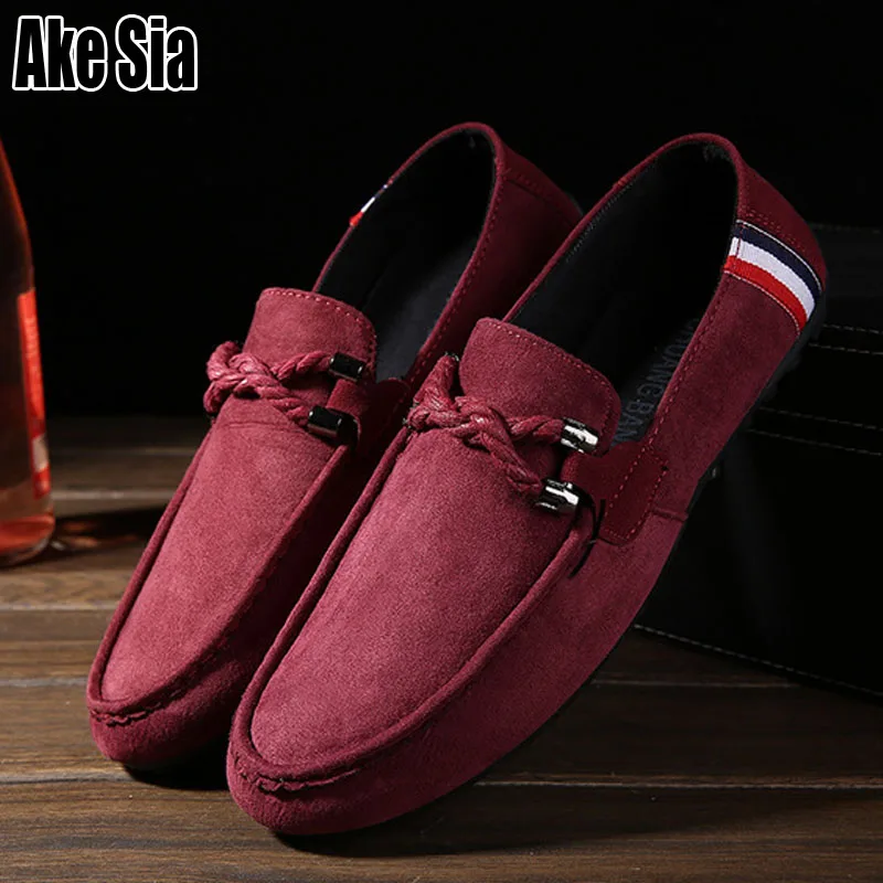 Ake Sia/мужские модные Лоферы для подростков повседневные Парусиновые мокасины Zapatos