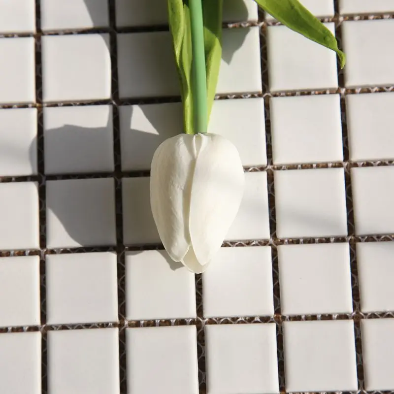 Искусственные тюльпаны цветы искусственная кожа Флорес Para Decora O мини тюльпан для