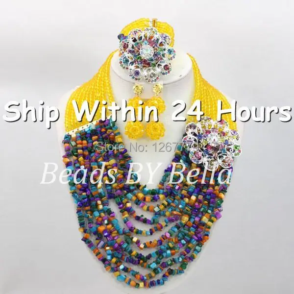 Новый дизайн набор ювелирных украшений с африканскими бусинами из