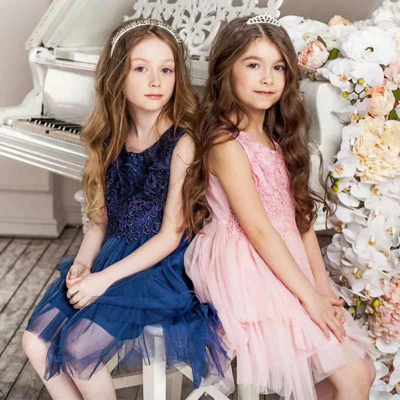 Childdkivy 2018 Summer Girls Princess Dress Kids Embroidery Dresses for Children Party Fashion Clothing 3-10 Years | Детская одежда и