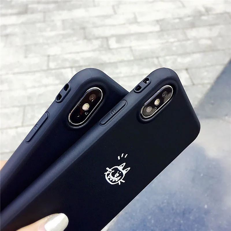 Милый черный защитный чехол для телефона с котом для Apple iPhone XS Max Мягкий чехол из ТПУ для iPhone 11 Pro Max