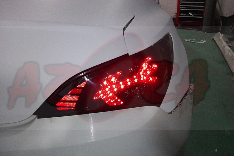 Набор для автостайлинга для hyundai монеты светодиодный задний фонарь 2009- Genesis задние фонари светодиодные задние фары дым черный Сделано в Тайване