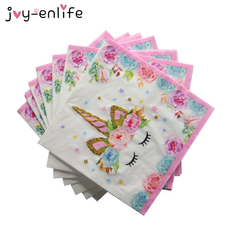 

Unicorn Party Supplies Kids 1st Birthday Unicorn Tablecloth Paper Cups Napkin Banner Cake Topper Wedding Baby Shower Decorations