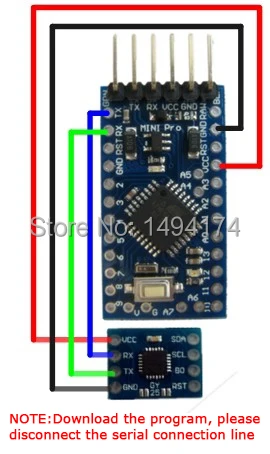 WQScosea Φ MCU гироскоп акселерометр модель 6050 E компас компенсация наклона доска с
