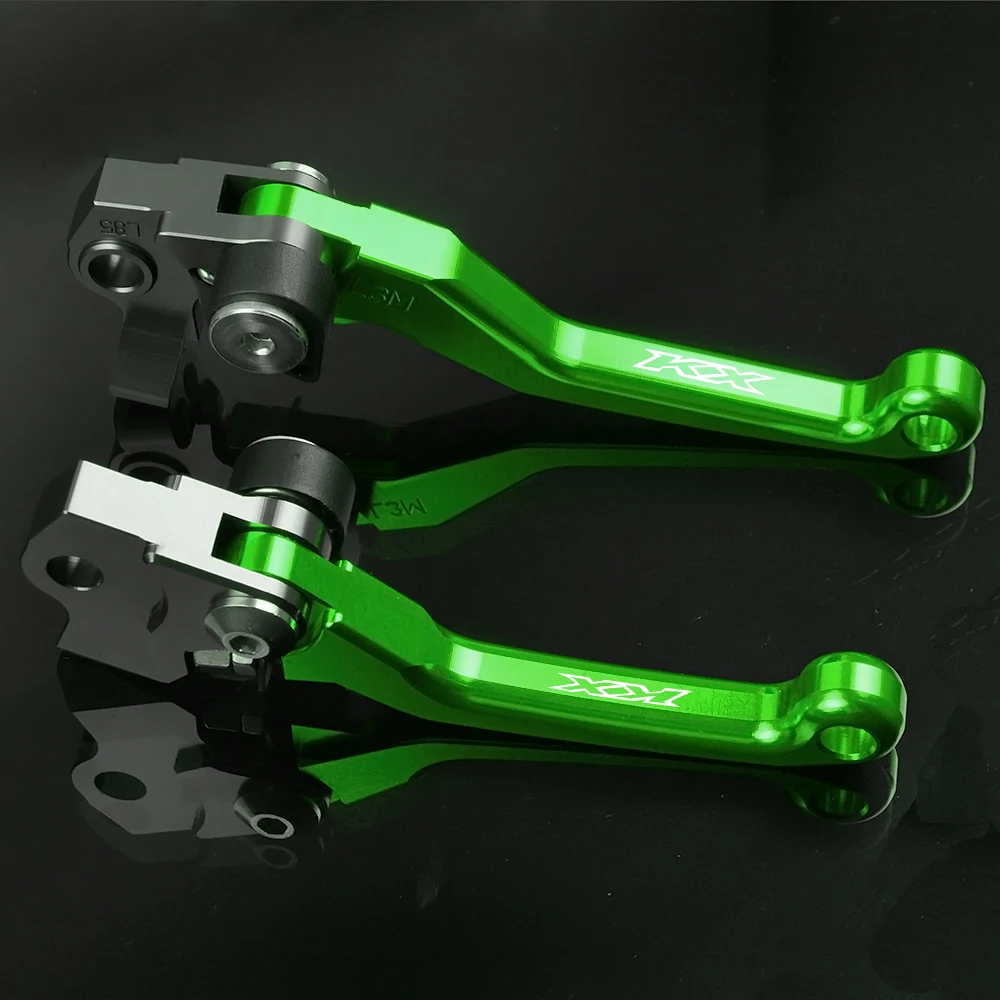 Поворотные зеленые рычаги тормозной муфты для KAWASAKI KX450F 2006 2012 KX250F 2005 KX250 2008 KX125