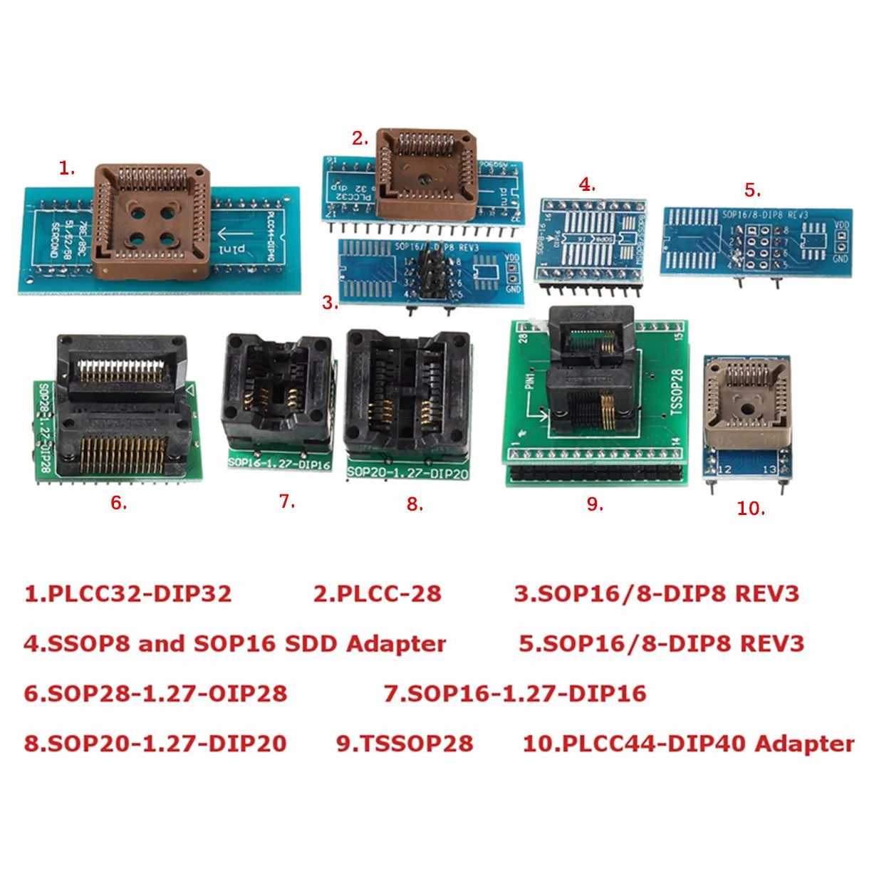 Новинка TL866A/TL866II плюс USB Универсальный программатор+ 10 предметов IC Адаптеры высокая скорость TL866CS руководство на английском языке