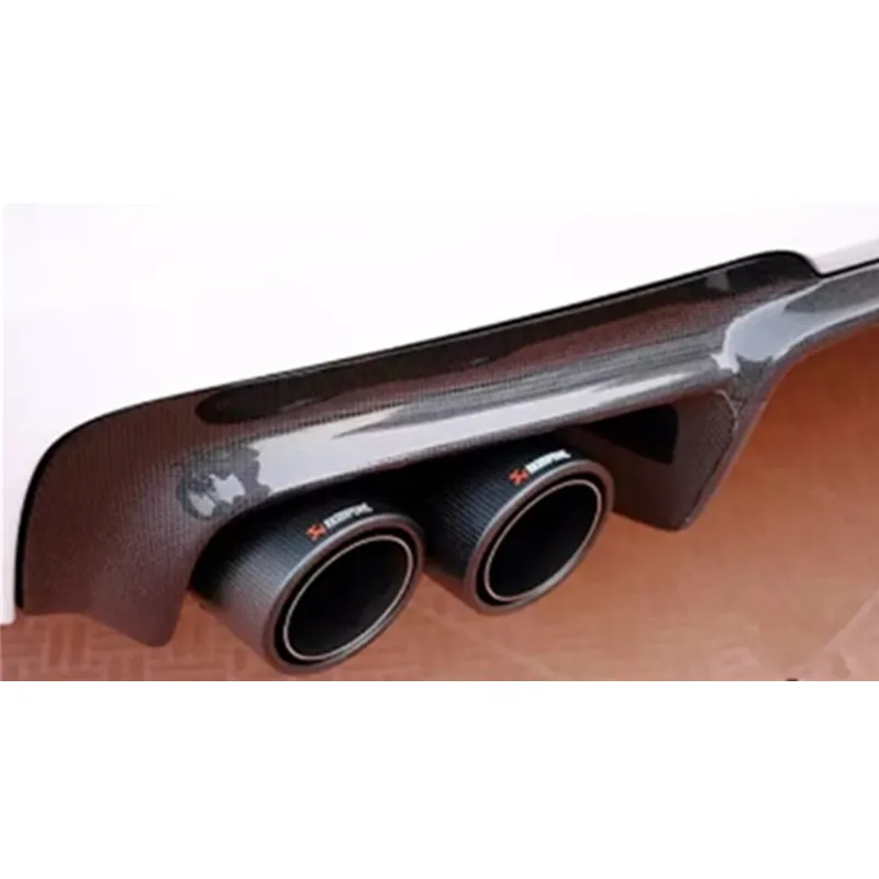 1 шт. Универсальный двойной AKRAPOVIC выхлопной наконечник матовый углеродного волокна Выхлопной Трубы quad AK глушитель наконечник