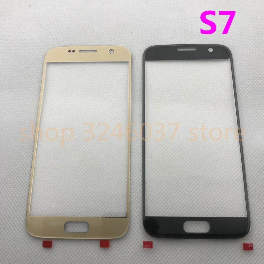 

100pcs/lot wholesale new Original Front Screen for Samsung Galaxy S7 G930 G930A G930F G930T Outer Glass Lens Panel Free shipping