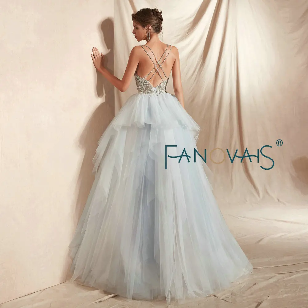 &quotСиние Свадебные Платья Длинный Пляж Свадебное Платье 2019 Vestidos De Novia Бисером Robe