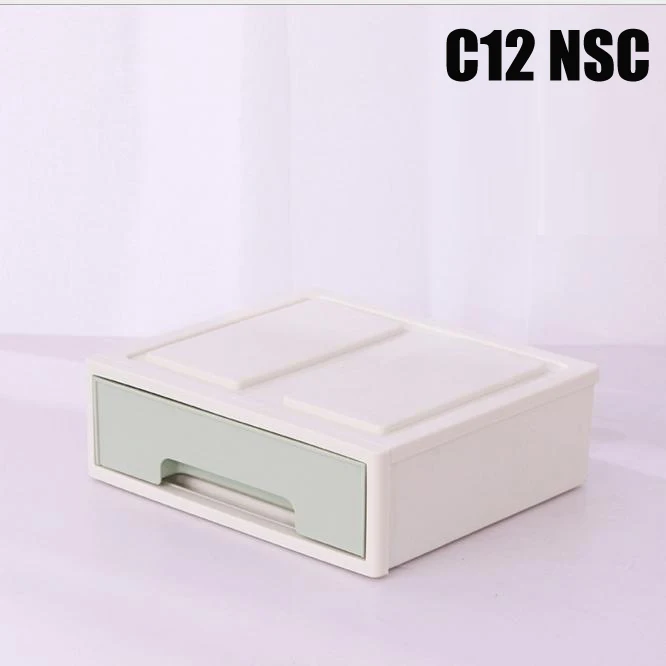 C12 NSC SYTH креативная и экологичная пластиковая прямоугольная настольная коробка для хранения мелочей, органайзер для косметики, ювелирных изделий с глянцевым ящиком - Цвет: C12 NSC
