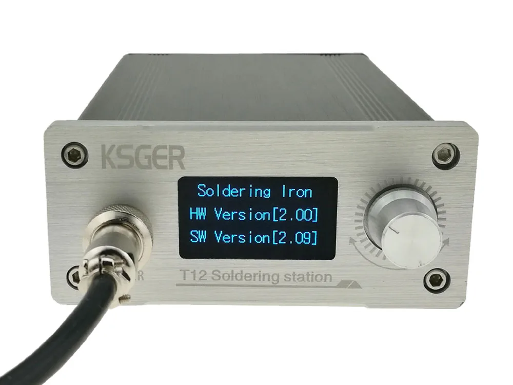 KSGER T12 паяльная станция STM32 OLED V2.01 контроллер FX9501 ручка ЧПУ Алюминиевый сплав DIY наборы сварки T12 железные наконечники