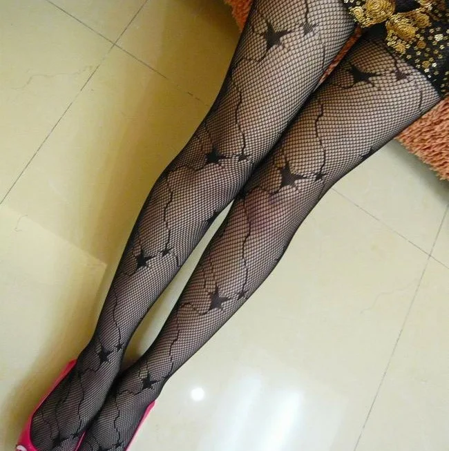 Модные женские черные ажурные жаккардовые колготки 1 шт. dww18|stockings pantyhose tights|pantyhose