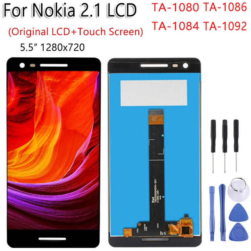 Протестировано для Nokia 2,1 3,1 5,1 7,1 8,1 ЖК-дисплей с сенсорным экраном дигитайзер сборка замена работа для Nokia 8,1 lcd