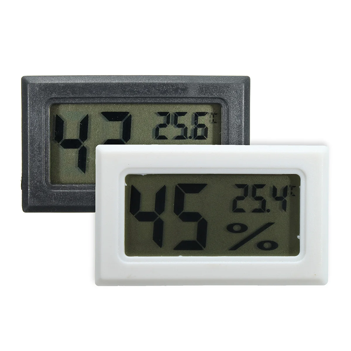 

White/Black Digital Cigar Hygrometer Thermometer Humidity Monitor Meter For Humidor Durable Quality LCD Humidity Display Meter