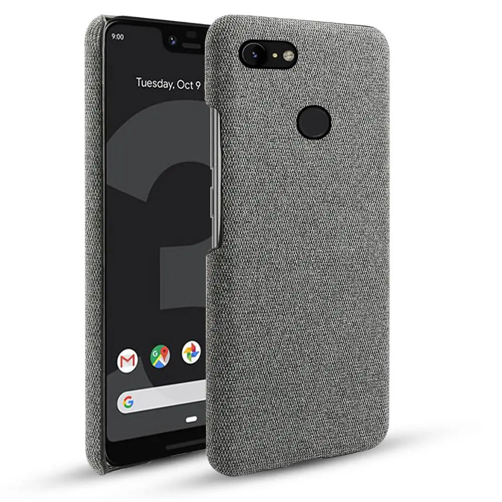 Для Google Pixel 3 3 XL 2 XL чехол тонкий ретро тканые ткани против царапин ПК Жесткий Чехол для Google Pixel 3A 3A XL 4 4 XL чехол