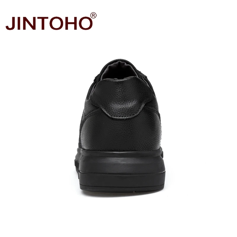 Туфли JINTOHO мужские из натуральной кожи Повседневная модная брендовая