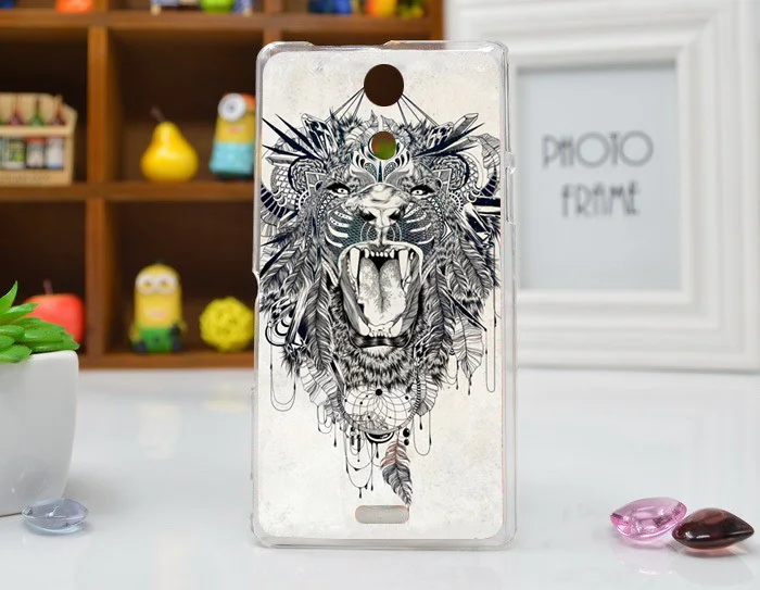 Новый жесткий чехол с рисунком милой совы оленя кота слона для SONY Xperia ZR C5502 C5503