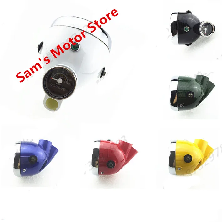 JH70 CG125 модифицированный Головной фонарь для мотоцикла с спидометром Speedo
