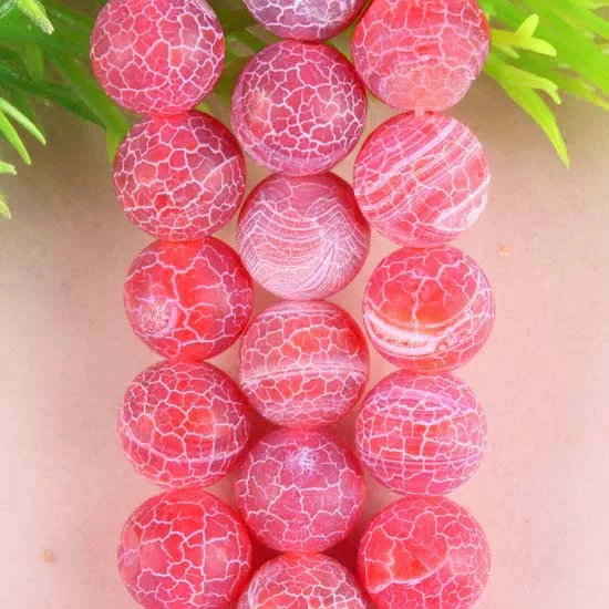 Бесплатная доставка Модные ювелирные изделия круглые 8 мм огненные розовые veins onyx