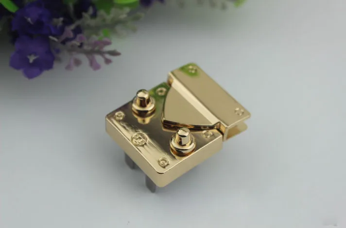 No key lock High-end Luggage hardware accessories Golden die-casting twist Mortise bag Automatic | Багаж и сумки