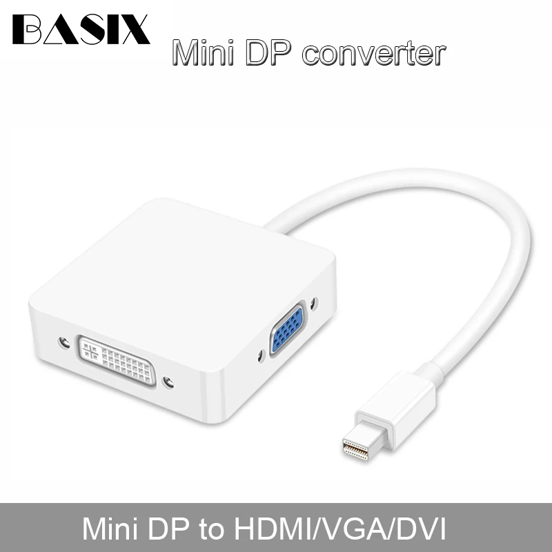 Мини DP DisplayPort к HDMI DVI VGA Display Port кабель адаптер для Apple MacBook Pro Mac Book Air Mini Dp Hdmi Vga Dvi