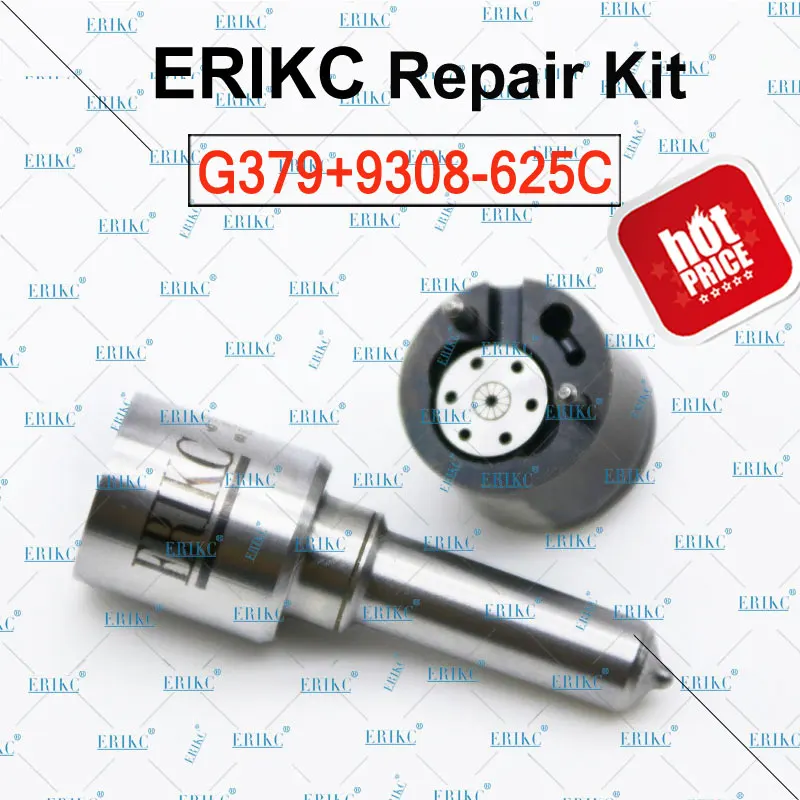 

ERIKC Nozzle H379 G379 Valve 9308-625C Common Rail Diesel Injector Overhual Kits 7135-576 for KIA HYUNDAI 28236381 33800-4A700