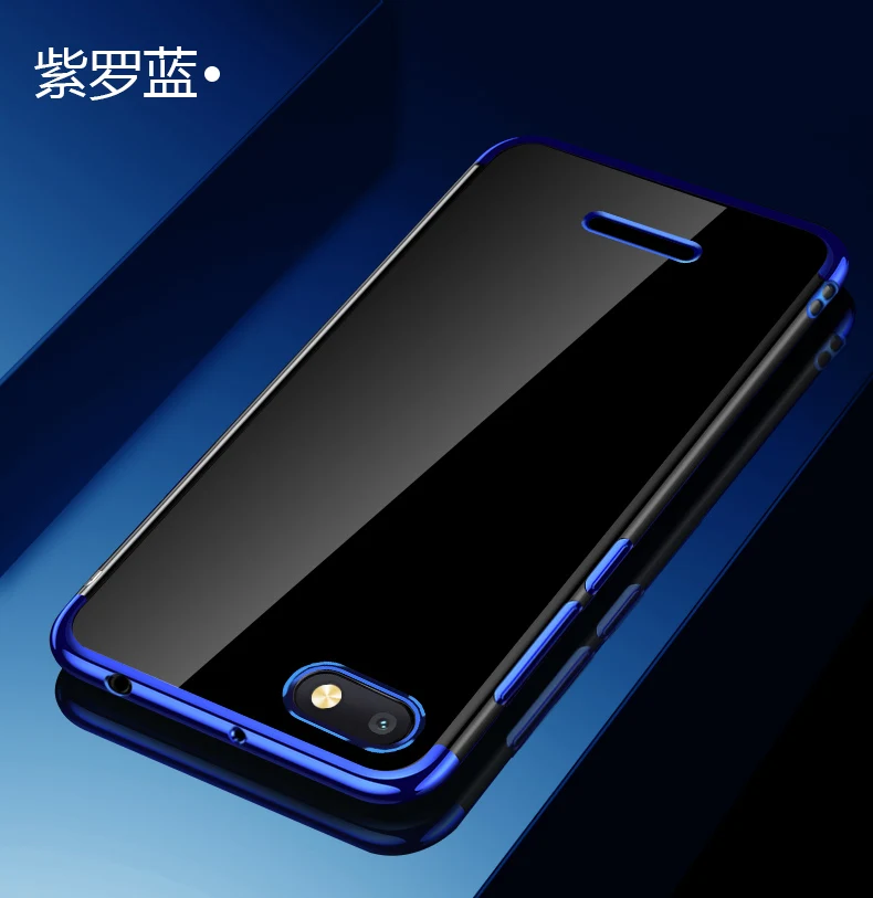 Чехол для Xiaomi Redmi 6A модный прозрачный мягкий силиконовый чехол с покрытием