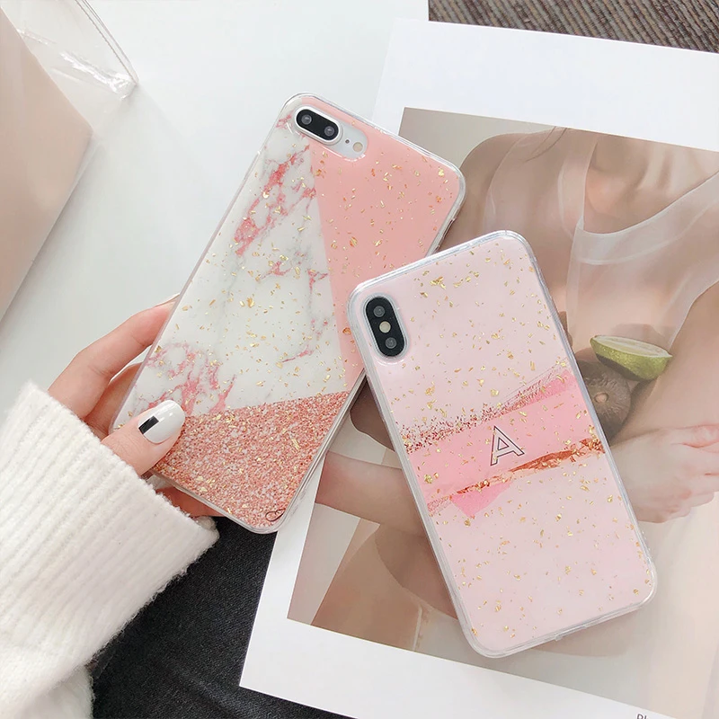 Чехол для iphone XS Max с золотой фольгой и мрамором чехол XR X 8 7 6S 6 Plus Модный кольцом