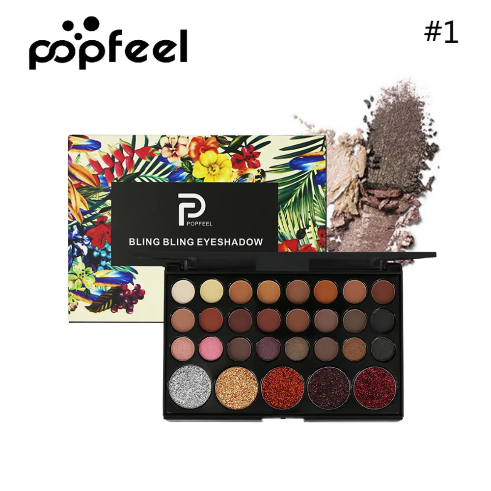 Popfeel горячая Распродажа 29 цветов Палитра теней для век матовые мерцающие