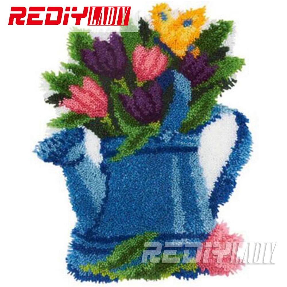 REDIY LADIY крючок с защелкой Коврик для пола настенный гобелен тюльпаны цветы