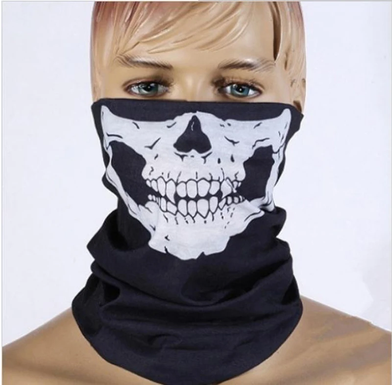 Skull Face Mask Motorcycle Ghost Outdoor Sports Warm Ski Caps Bicyle Balaclavas Masks Scarf Halloween Party | Дом и сад
