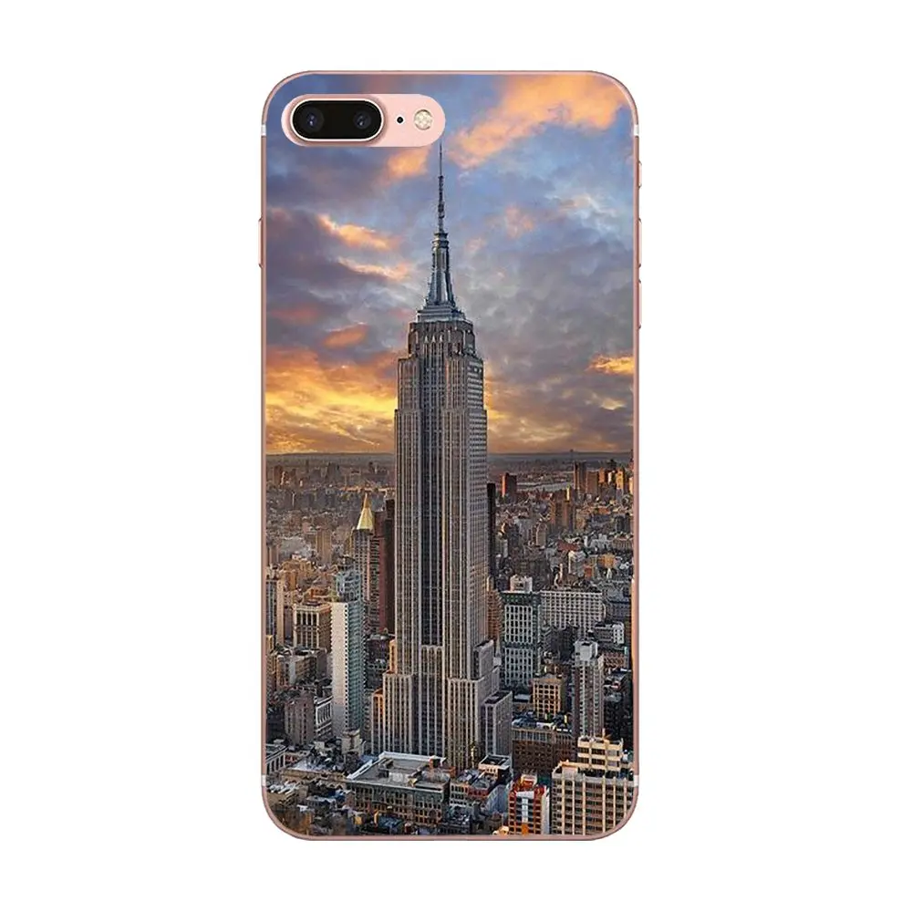 Для Galaxy J1 J2 J3 J330 J4 J5 J6 J7 J730 J8 2015 2016 2017 2018 mini Pro ультратонкий узор New York Empire State