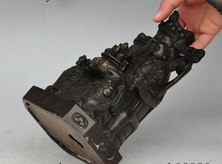 8 &quotкитайские бронзовые Богатые Деньги Монета слиток Фортуна маммон Бог Jambhala