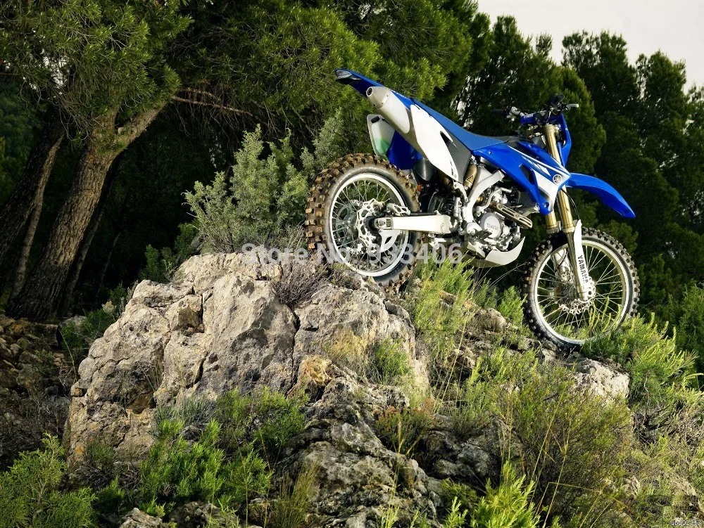 Yamaha WR250F Внедорожный Велосипед Мотоцикл Искусство Огромный Печати Плаката TXHOME D4736