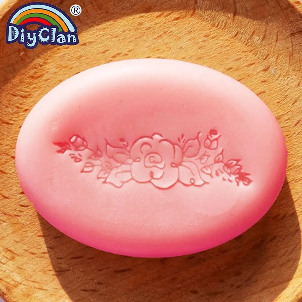 Acrylic DIY flower resin chapte handmade Resin soap stamp chapter mini diy patterns Z0035HZ | Дом и сад
